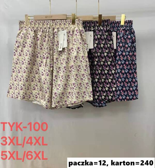 Szorty damskie Roz 3XL-6XL, Mix Kolor Paczka 12 szt